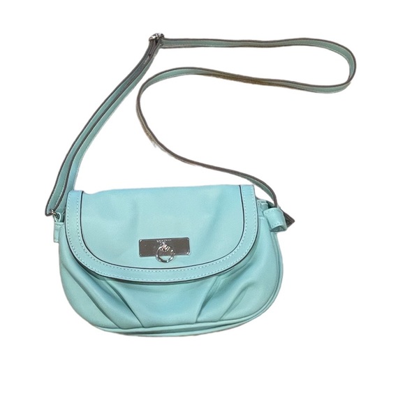 Rossetti Robin’s Egg Blue Crossbody Bag In Vegan Leather - Picture 9 of 12